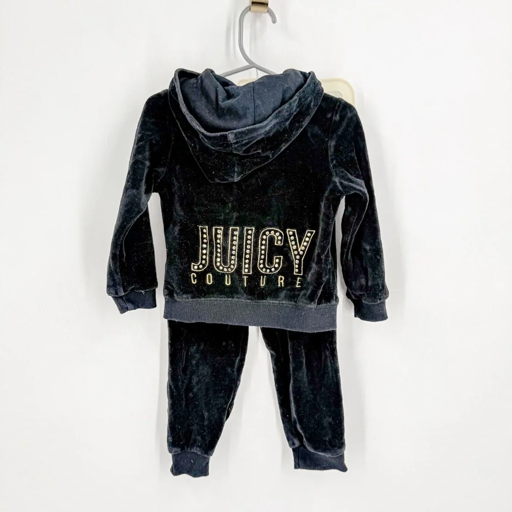 Juicy Couture Kids Black Matching Set
